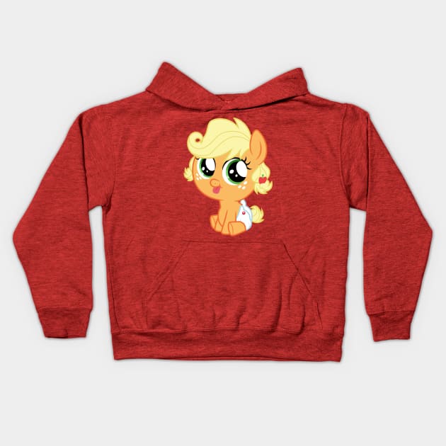 Baby Applejack Kids Hoodie by CloudyGlow